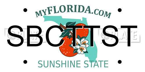 SBCTTST Florida License Plate