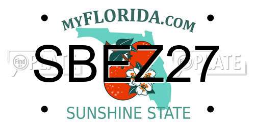 SBEZ27 Florida License Plate