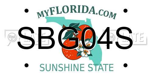SBG04S Florida License Plate