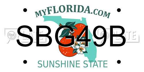 SBG49B Florida License Plate