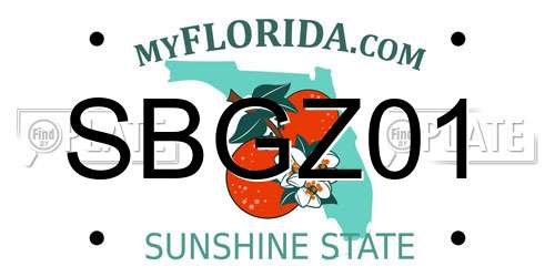 SBGZ01 Florida License Plate