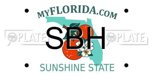 SBH Florida License Plate