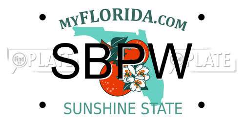 SBPW Florida License Plate