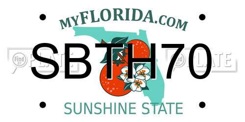 SBTH70 Florida License Plate