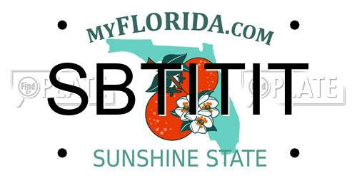 SBTITIT Florida License Plate