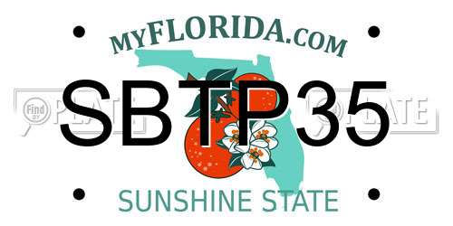 SBTP35 Florida License Plate