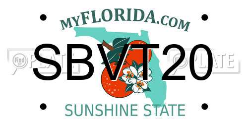 SBVT20 Florida License Plate