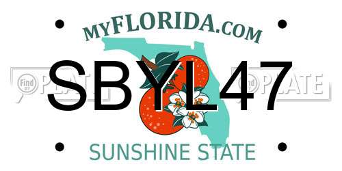 SBYL47 Florida License Plate