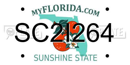 SC2I264 Florida License Plate