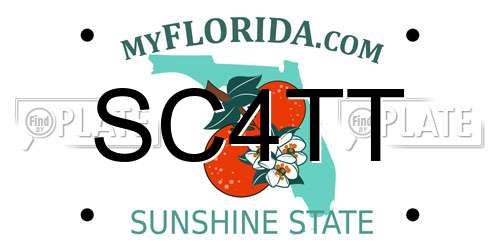 SC4TT Florida License Plate