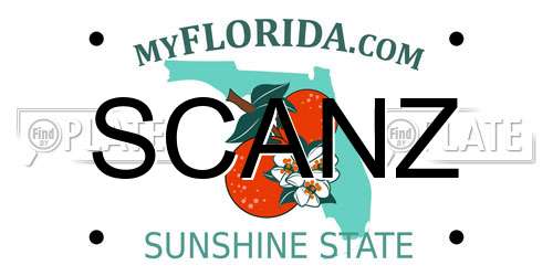 SCANZ Florida License Plate