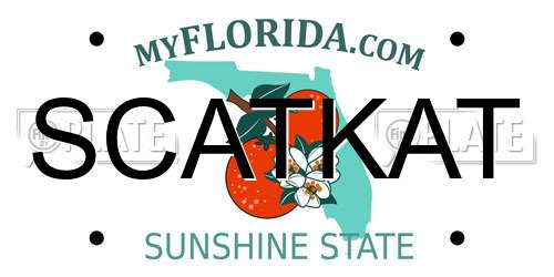 SCATKAT Florida License Plate