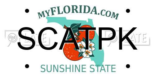 SCATPK Florida License Plate