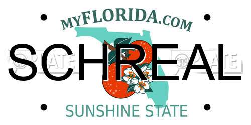 SCHREAL Florida License Plate