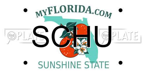 SCHU Florida License Plate