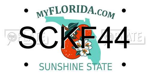 SCKF44 Florida License Plate