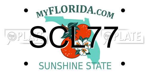 SCL77 Florida License Plate