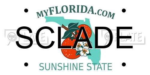 SCLADE Florida License Plate