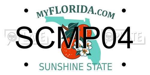 SCMP04 Florida License Plate