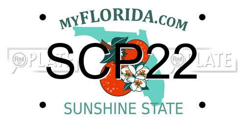 SCP22 Florida License Plate