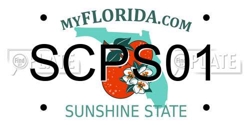 SCPS01 Florida License Plate