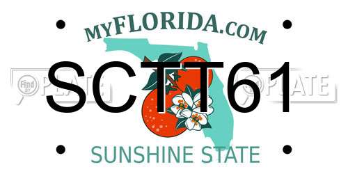 SCTT61 Florida License Plate