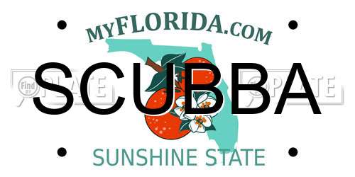 SCUBBA Florida License Plate