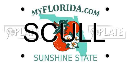 SCULL Florida License Plate