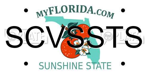SCVSSTS Florida License Plate