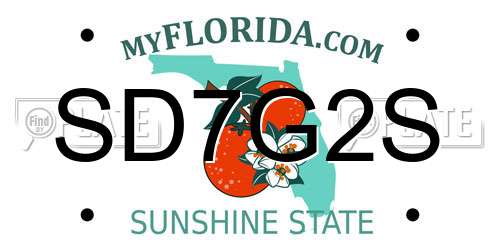 SD7G2S Florida License Plate