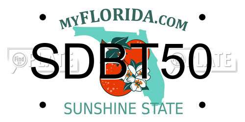 SDBT50 Florida License Plate