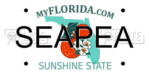 SEAPEA Florida License Plate