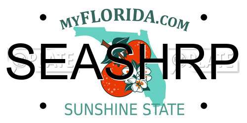 SEASHRP Florida License Plate