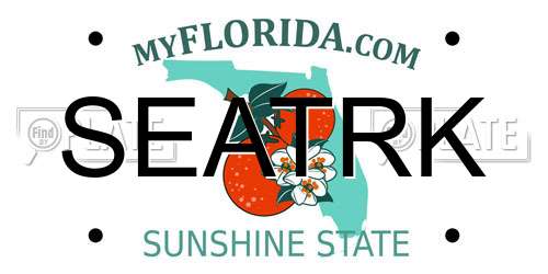 SEATRK Florida License Plate