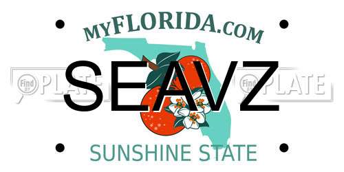 SEAVZ Florida License Plate