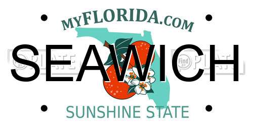 SEAWICH Florida License Plate