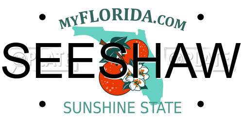 SEESHAW Florida License Plate