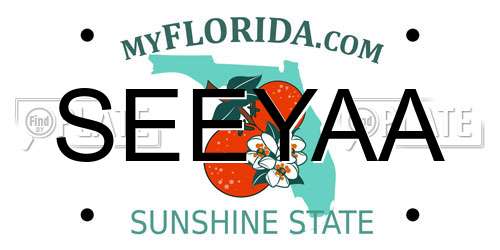 SEEYAA Florida License Plate