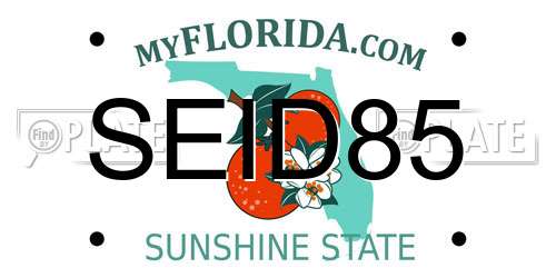 SEID85 Florida License Plate