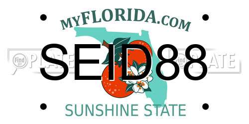 SEID88 Florida License Plate