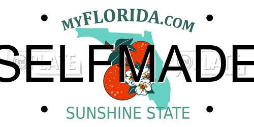 SELFMADE Florida License Plate