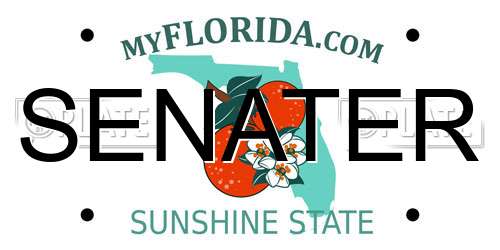 SENATER Florida License Plate