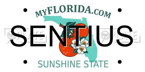 SENTIUS Florida License Plate