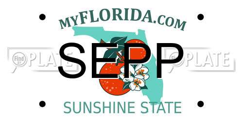 SEPP Florida License Plate