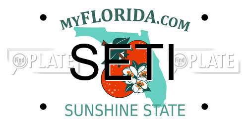 SETI Florida License Plate