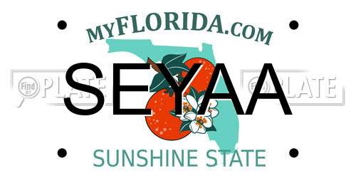 SEYAA Florida License Plate