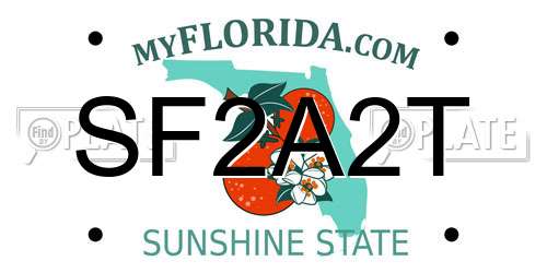 SF2A2T Florida License Plate