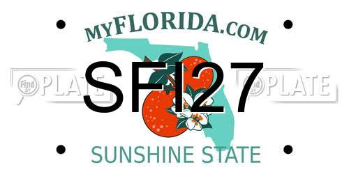 SFI27 Florida License Plate