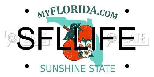 SFLLIFE Florida License Plate