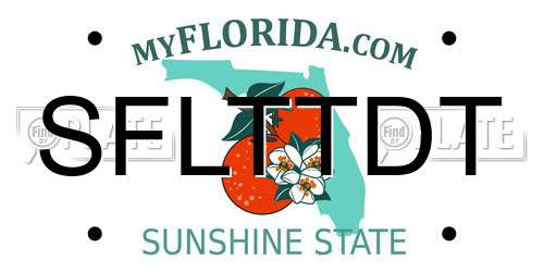 SFLTTDT Florida License Plate